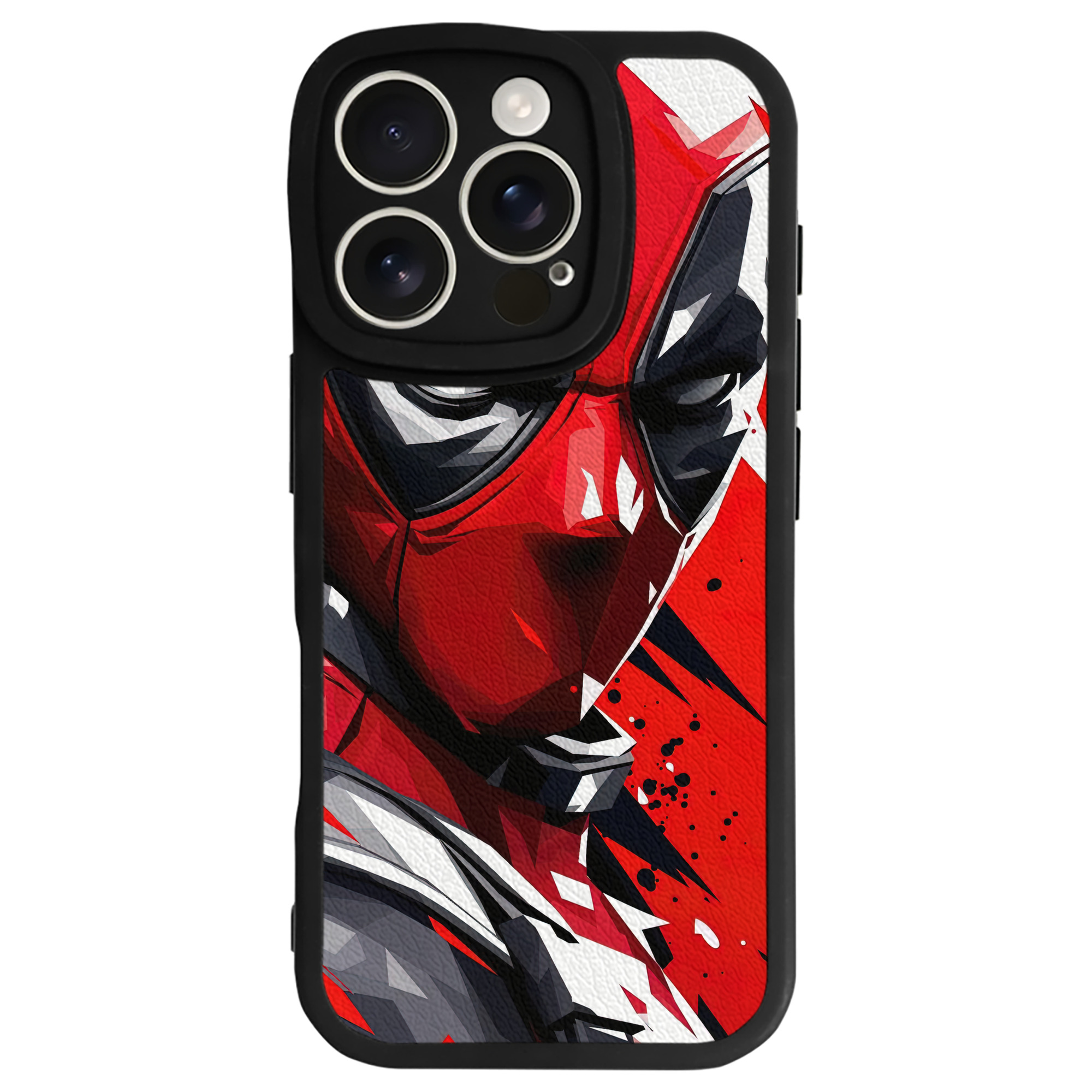 （画像用） Deadpool デッドプール 【iPhone 16シリーズ対応】シリコンスマホケース（レザー調） 材質：シリコン